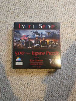 (Sealed)500 Piece Puzzle(Veterans) Very Rare