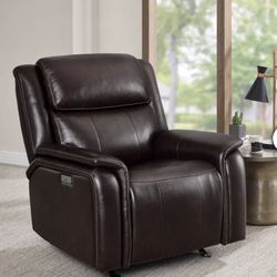Barcalounger Bryson Leather Power Recliners (Pair) – New 🤎