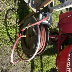 Air Compressor Hose And Wheel