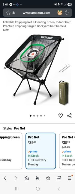 Brand new Senseclub Foldable Chipping Net & Floating Green, Indoor Golf Practice Chipping Target, Backyard Golf Game & Gifts