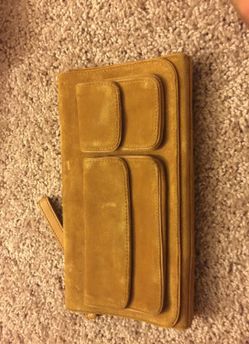 Banana republic suede clutch