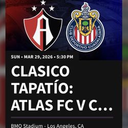 2 Suite tickets for Chivas vs Atlas at BMO Stadium