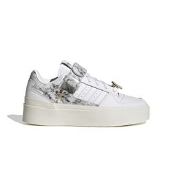 Adidas Forum Bonega Shoes (Cloud White / Gold Metallic) Women's Shoes