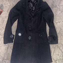Beautiful Size Small Women’s Knit/Pea Coat trenchcoat