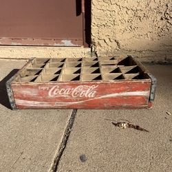 Antique Coke Wooden Bottle Holder 