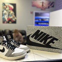 Jordan 1 White Cement 