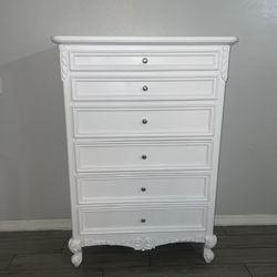 White Tall Dresser 