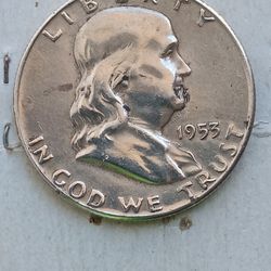 Rare 1953-S  "Walking Dead Franklin"  HALF DOLLAR