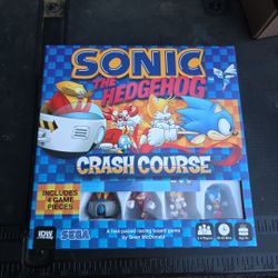 Sonic the Hedgehog Crash Course Racing Board Game w/4 Game Pieces (IDW, 2022)
