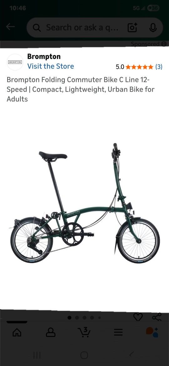 BROMPTON FOLDING BIKE