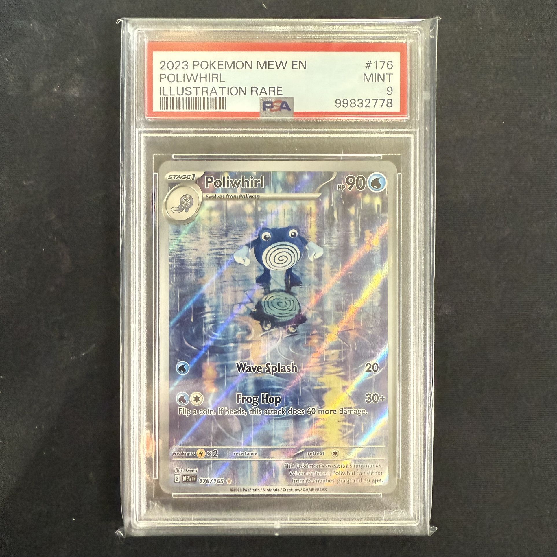 Pokemon Poliwhirl #176 Scarlet & Violet 151 PSA 9