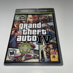 Grand Theft Auto IV -- Platinum Hits Edition (Microsoft Xbox 360, 2009)