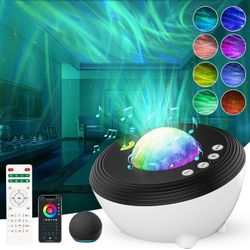 Galaxy Projector Star Projector for Bedroom: Star Aurora Night Light with Alexa and Smart APP,Christmas Lights with Remote , Bluetooth Music Speaker,