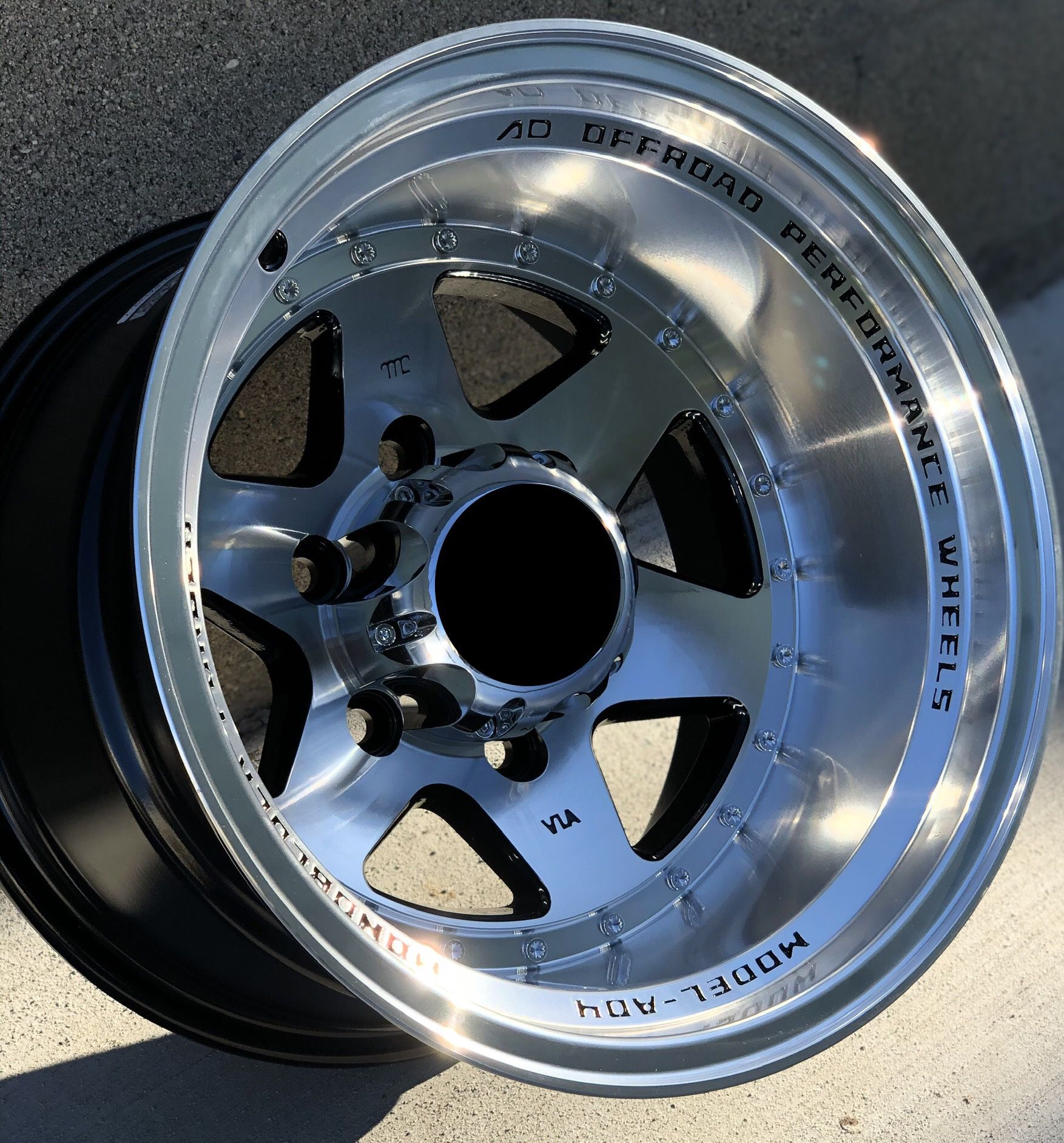 Brand New 15x10 -44 Offset Offroad Style Black Polished Wheels 6x139 Toyota Chevy All 4 