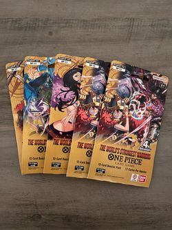 One piece OP-17 sleeved booster packs