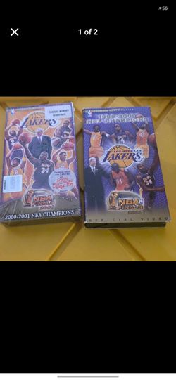 LA Lakers NBA Finals VHS Tapes 2000 & 2001