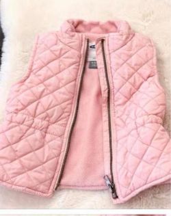 Baby Girls Pink Quilted Old Navy Vests