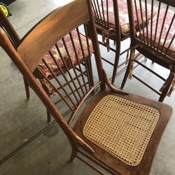 Wooden Chairs With Cane Seats