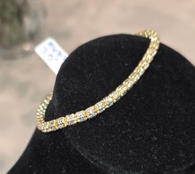 ✨ 14K Gold Over 925 Sterling Silver Tennis Bracelet – New ✨