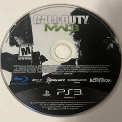 PS3 Modern Warfare 3 Disc Only
