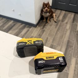 Dewalt 20V MAX 8AH & 6AH Batteries