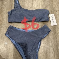Women’s Shinny One-Shoulder Bikini Set 👙