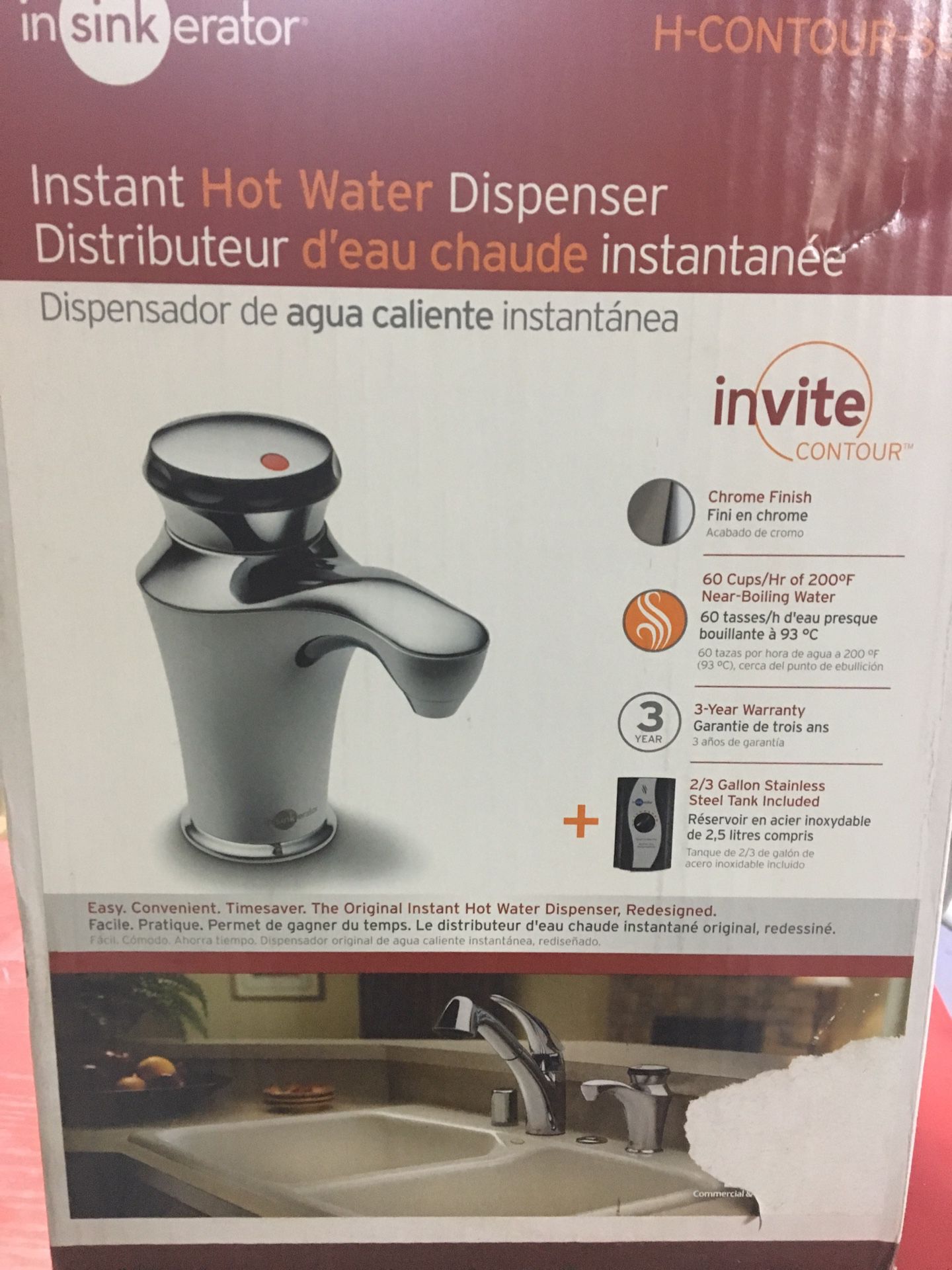 Insinkerator instant hot water dispenser