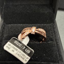 Genuine Diamonds Promise Ring New 
