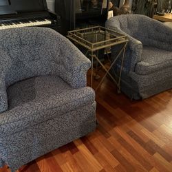 Armchairs And Side Table