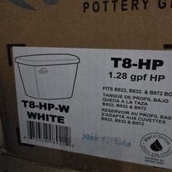 Western Pottery T8ULF-HP White Tank 1.2 Gal 12"