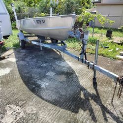 14' Aluminum Boat & Trailer 