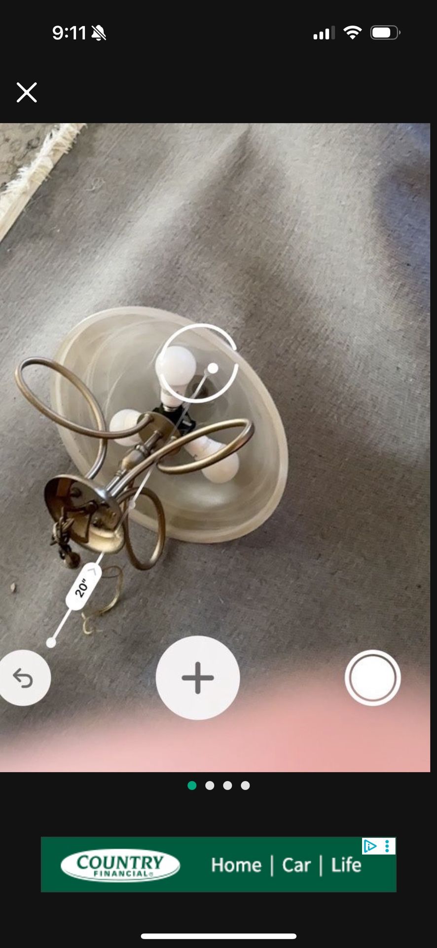 Electro light for kitchen or dining room