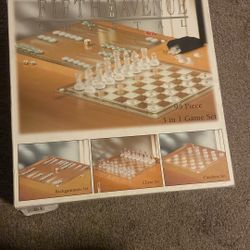 New In The Box 95 Piece Three And One Game Set