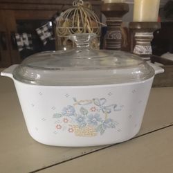 Vintage Flower Basket Corning Ware/Pyrex