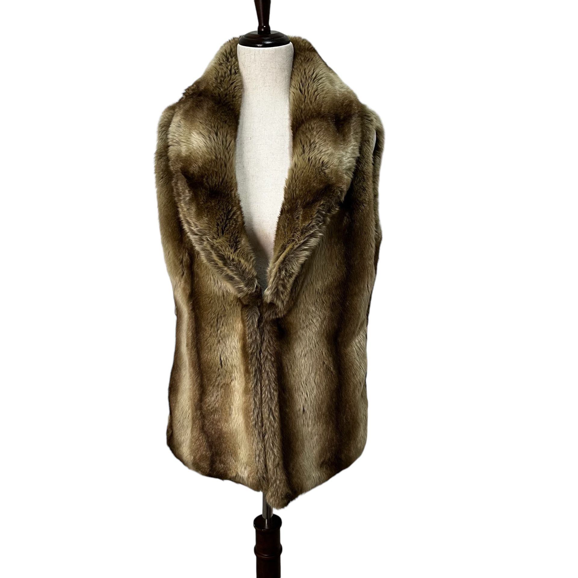 Heartloom Faux Fur Fully Lined Vest Women’s Size Medium