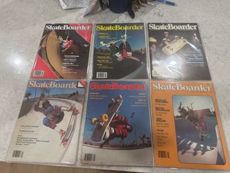 6 1978 and 1979 skate boarder magazines great shape with plastic covers $250 for all 6