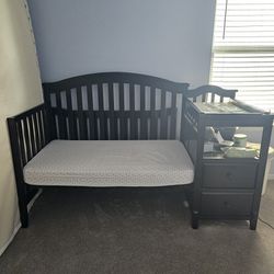 Crib And Toddler Bed With Changing Table