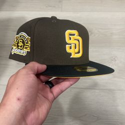 San Diego Padres New Era Hat Size 7 1/8