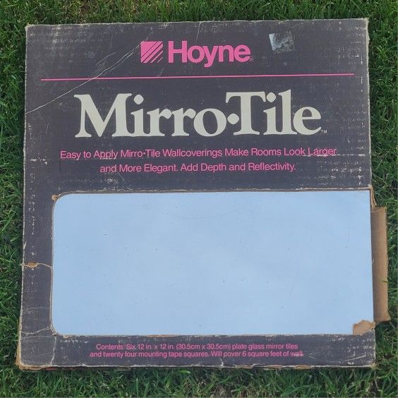 Vintage Hoyne Wall Mirror Tile 6- 12 X 12 Pieces