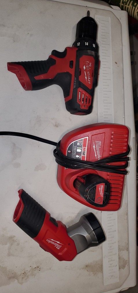 M12 Drill, Charger,battery, Light