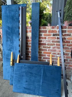 FREE Velvet Twin Bed Frame & Clean Twin Mattress
