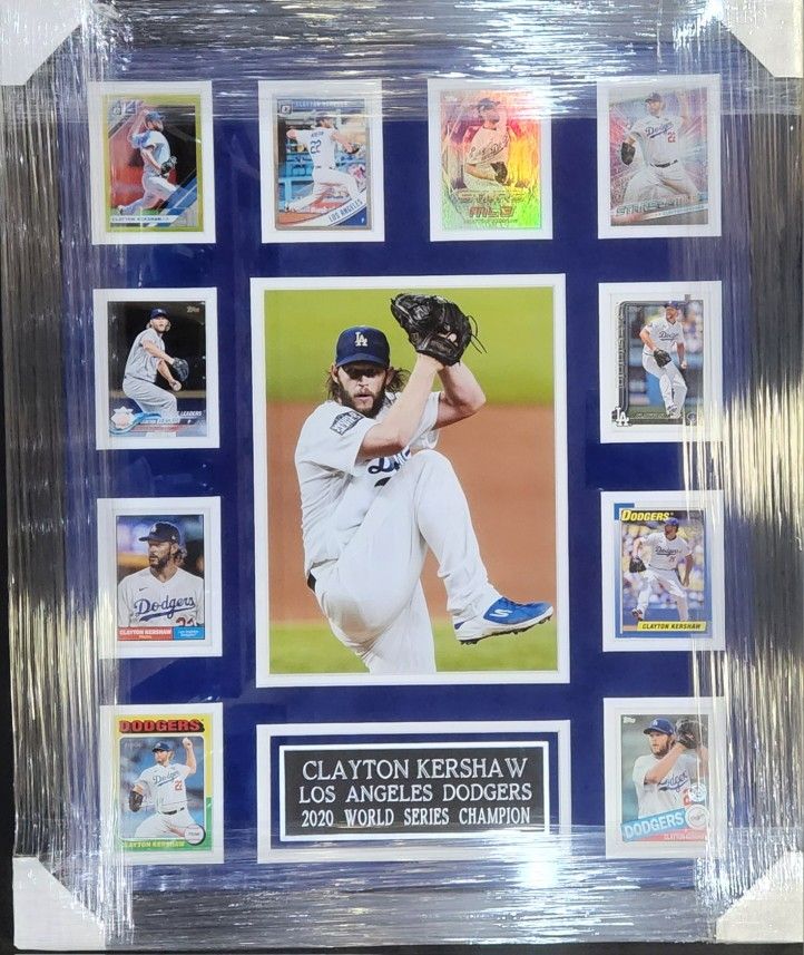 Dodgers Clayton Kershaw Custom-Framed 10-Card Display Piece