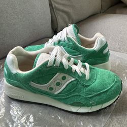 2022 Saucony Shadow 6000 Premium Suede Green Vert Sneakers Size 6 S70662 -2