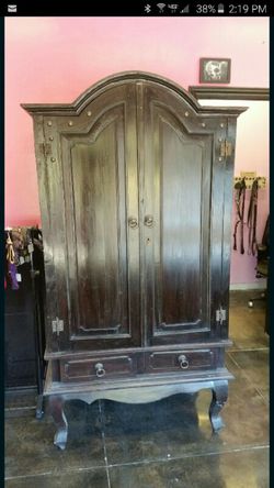black armoire antique
