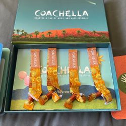 Coachella W1 4x GA Wristbands