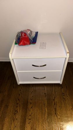 White nightstand