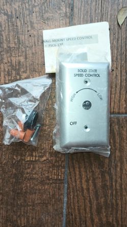 Wall Mount Speed Control 