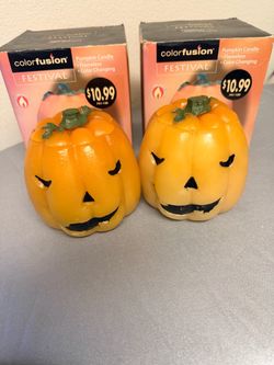 NEW Color-Changing Flameless Pumpkin Candles – $8 Each / 2 for $15