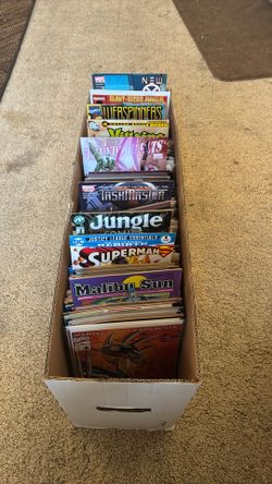 Box of comic books