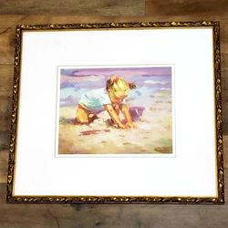 Florida Beach Artwork "Bleach Blonde" 8x10 Full Frame Size 16.5in x 18.5in